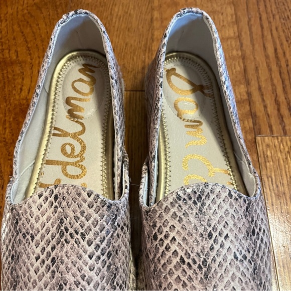 Sam Edelman Kesia Espadrille Flats Slip On Snakeskin Women’s 7M - Picture 4 of 11